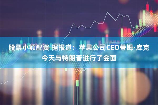 股票小额配资 据报道：苹果公司CEO蒂姆·库克今天与特朗普进行了会面