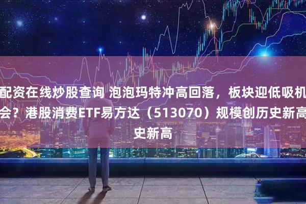 配资在线炒股查询 泡泡玛特冲高回落，板块迎低吸机会？港股消费ETF易方达（513070）规模创历史新高